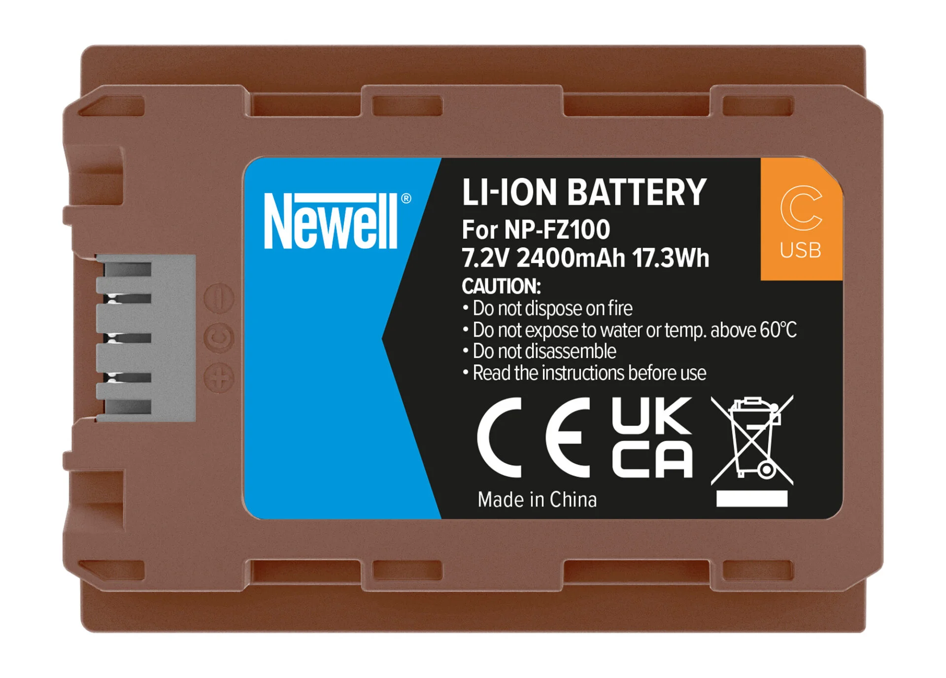 Newell Akku Sony NP-FZ100 USB Type-C