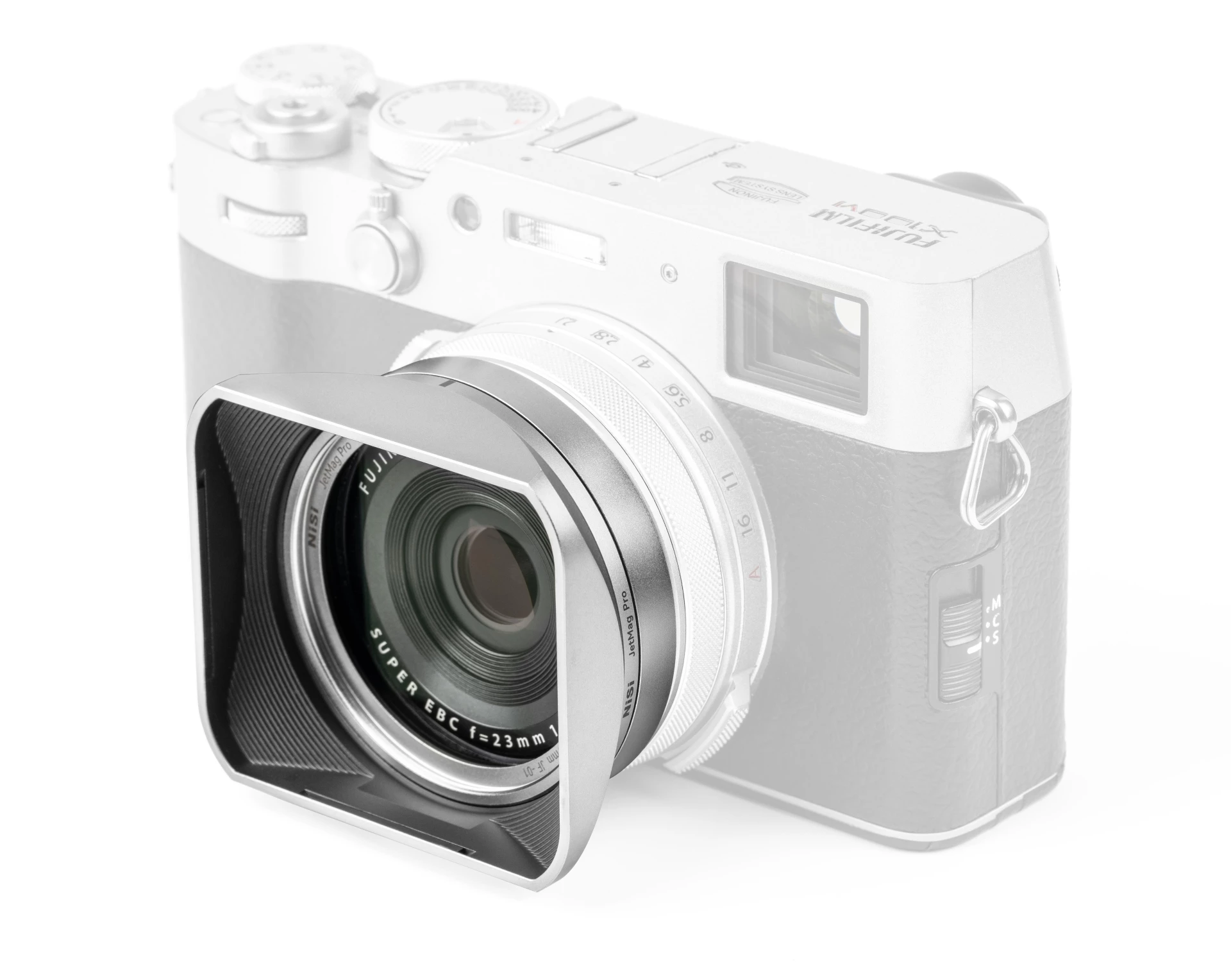 NiSi JetMag Pro Fuji X100 Lens Hood Kit silber