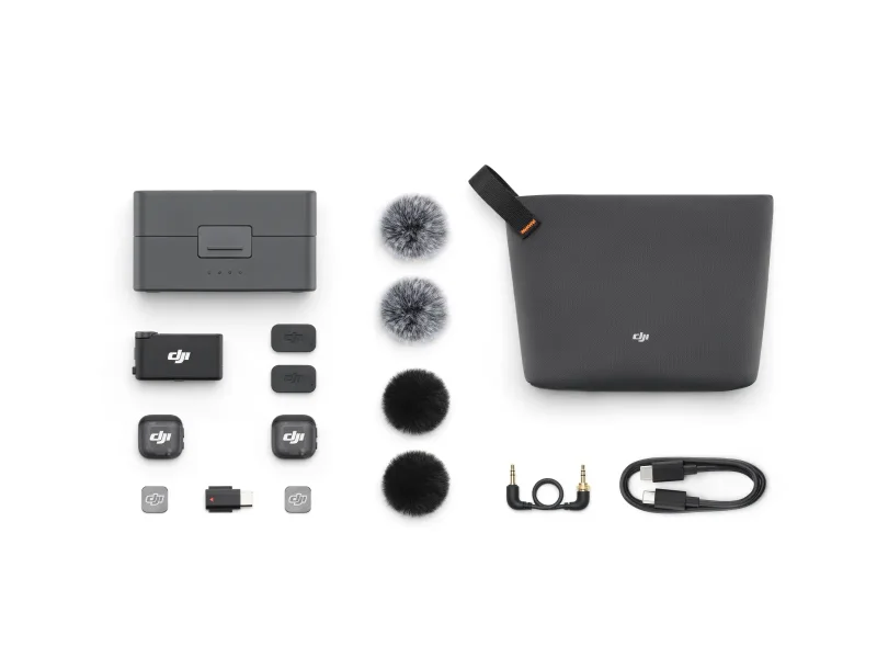 DJI Mic 3 (2x Sender + 1x Empfänger + Ladeschale)