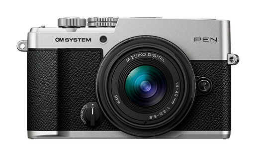 OM SYSTEM PEN + 14-42mm 3.5-5.6 III silber