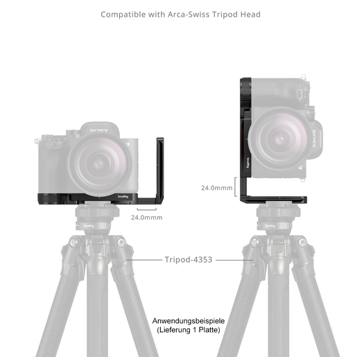 SmallRig 6706 L-förmige Montageplatte Sony A7R VI