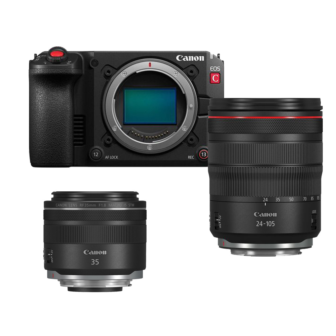 Canon EOS C50 + RF 24-105 4.0 + RF 35mm 1.8 Bundle