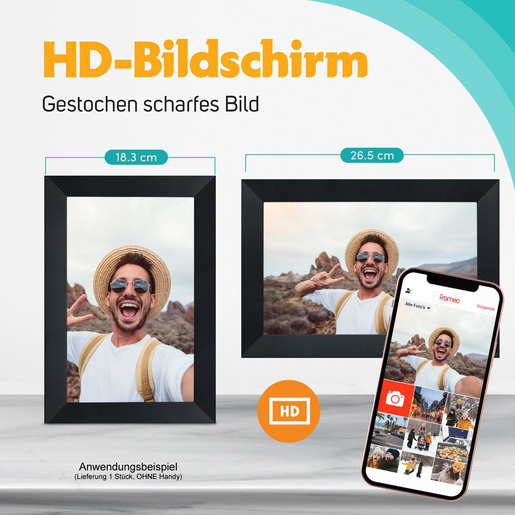 Pora 10" WF-105T schwarz, Digitaler Bilderrahmen