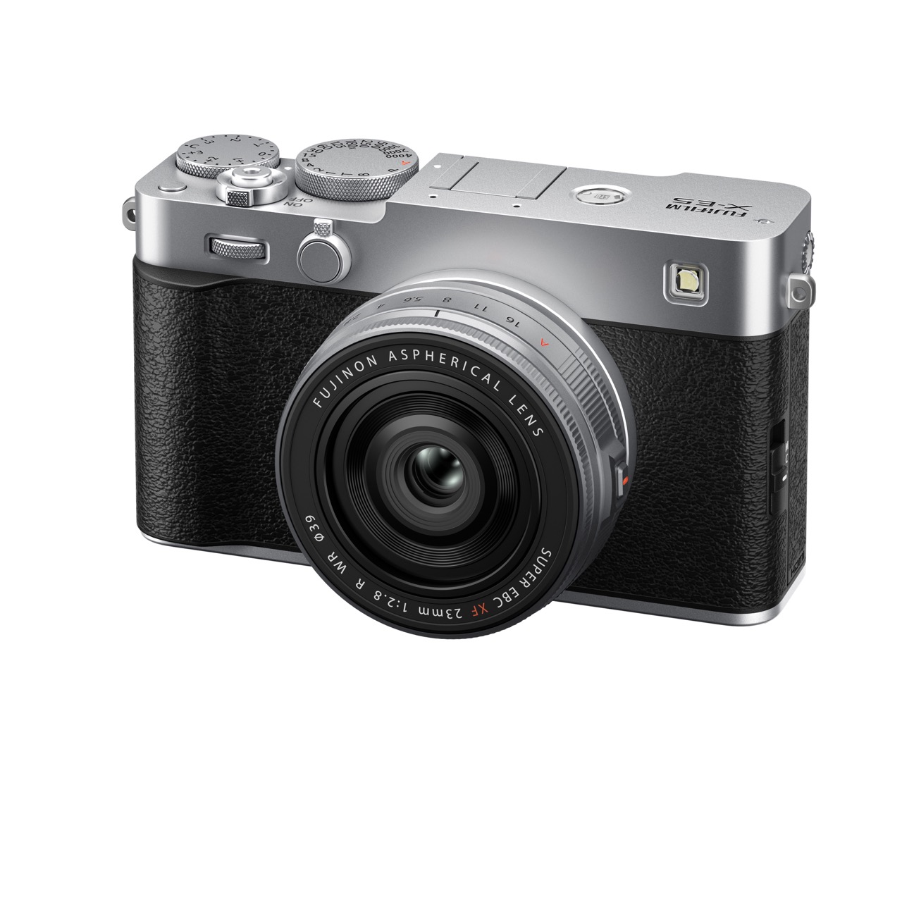 Fujifilm X-E5 silber + XF 23mm 2.8 R WR Kit
