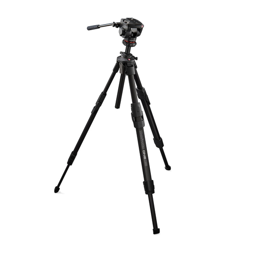 Manfrotto One Alu Stativ mit 500X Fluid-Kopf Kit