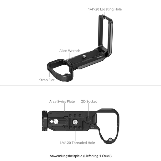 SmallRig 6706 L-förmige Montageplatte Sony A7R VI