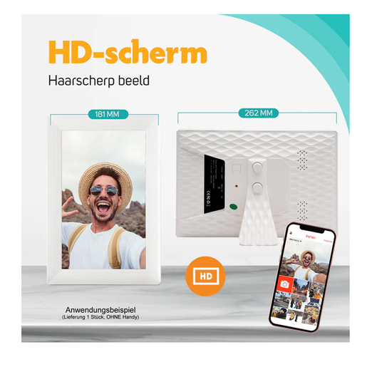 Pora 10" WF-105T-W weiß Digitaler Bilderrahmen