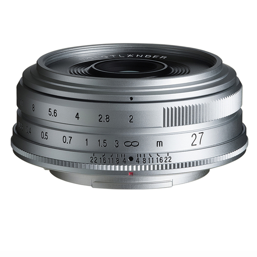 Voigtländer 27mm 2.0 Ultron Fuji X-Mount silber