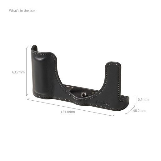 SmallRig 5698 Leder-Halbschale schwarz - Lumix L10