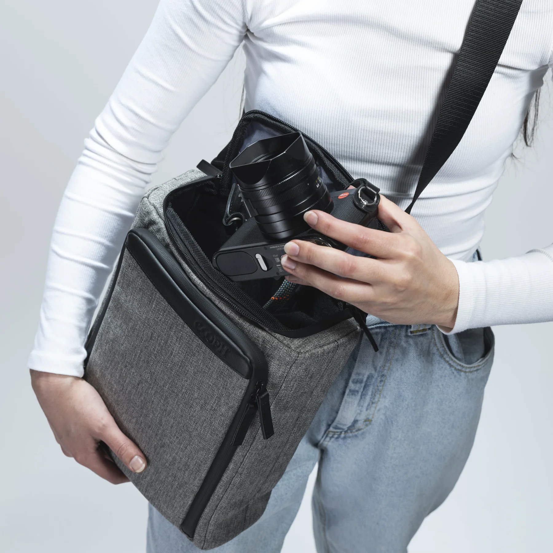 Cooph HelioFlex Backpack - Camera Cube Bag - grau