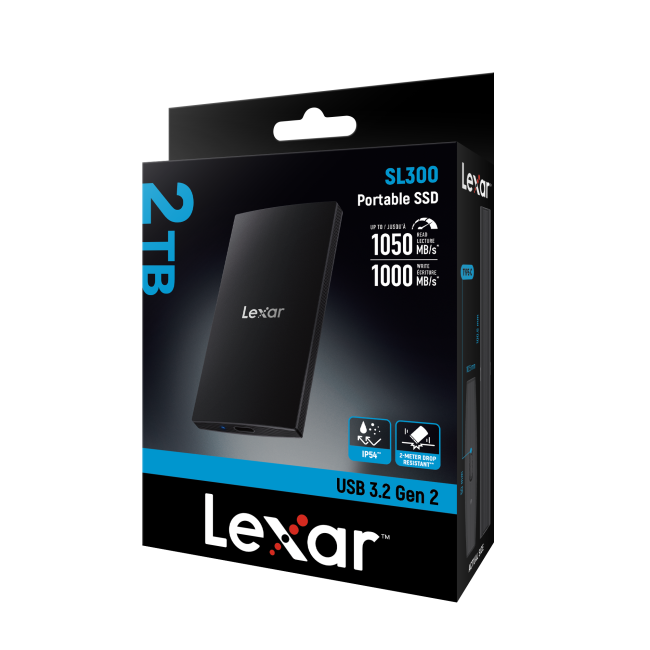 Lexar SL300 Portable SSD 2TB USB 3.2 Gen2