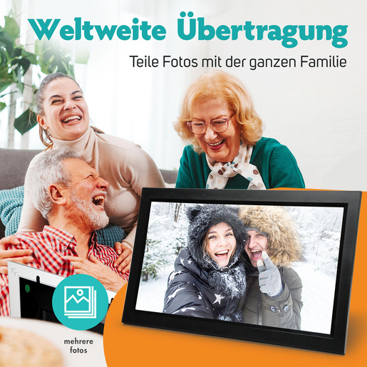 Pora 15,6" WF-155T schwarz Digitaler Bilderrahmen