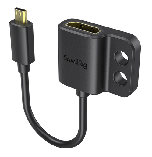 SmallRig 3021 Ultra Slim 4K HDMI 2.0 Adapter-Kabel (D zu A) 