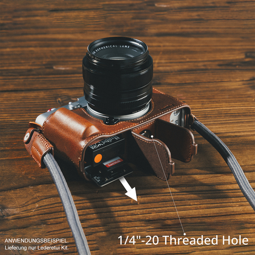 SmallRig 5449 Ledertasche braun für FUJIFILM X-E5