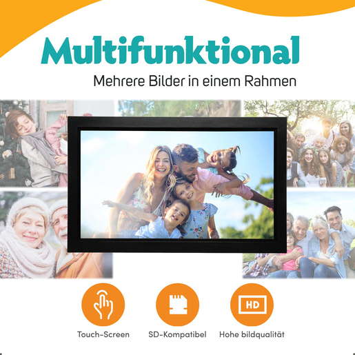Pora 15,6" WF-155T schwarz Digitaler Bilderrahmen