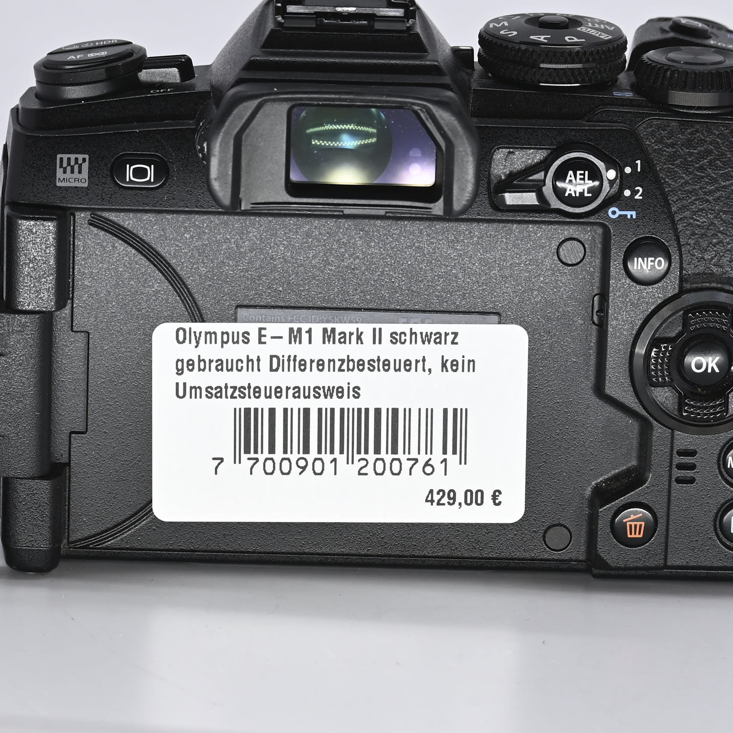 Olympus E-M1 Mark II schwarz gebraucht
