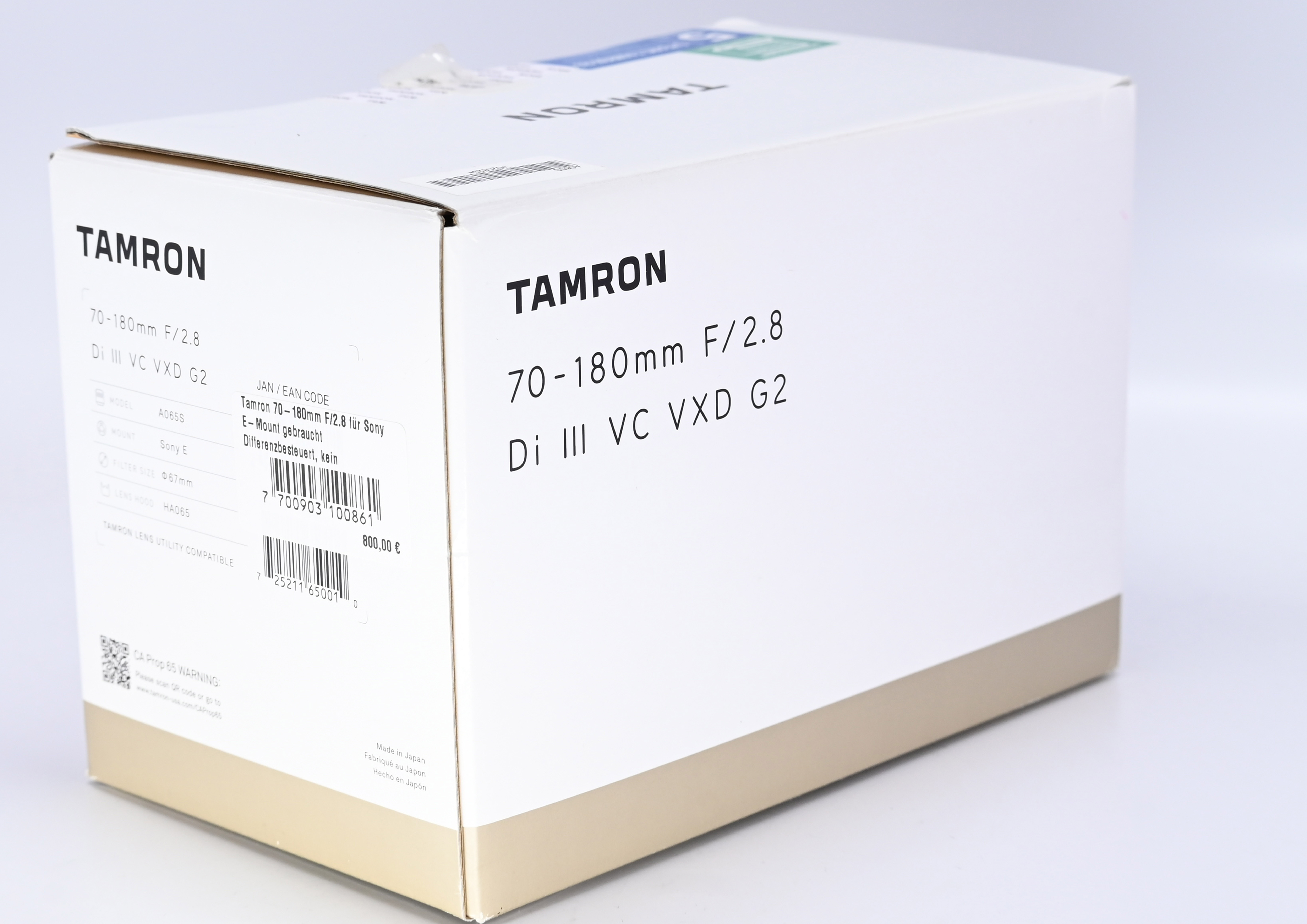 Tamron 70-180mm F/2.8 für Sony E-Mount gebraucht