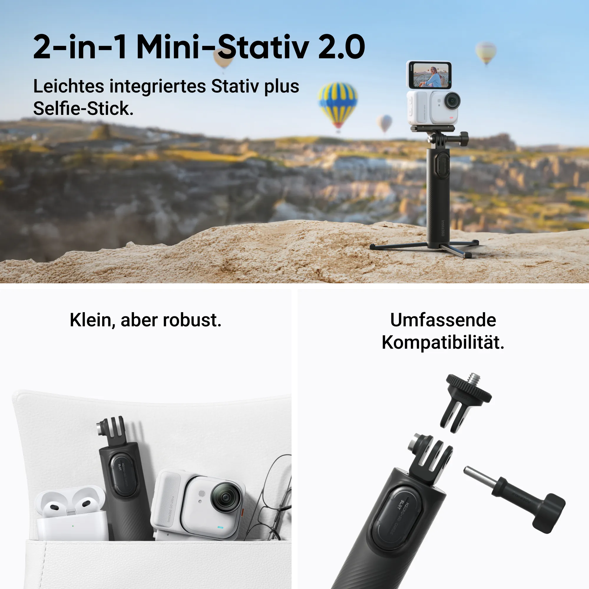 INSTA360 GO ULTRA CREATOR BUNDLE schwarz
