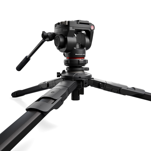 Manfrotto One Alu Stativ mit 500X Fluid-Kopf Kit