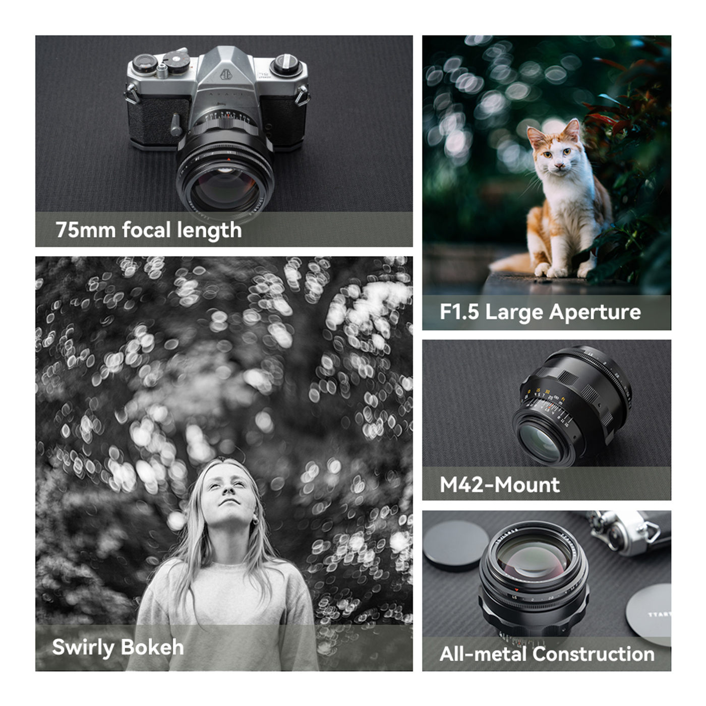 TTARTISAN 75mm f/1,5 - M42 (FF)