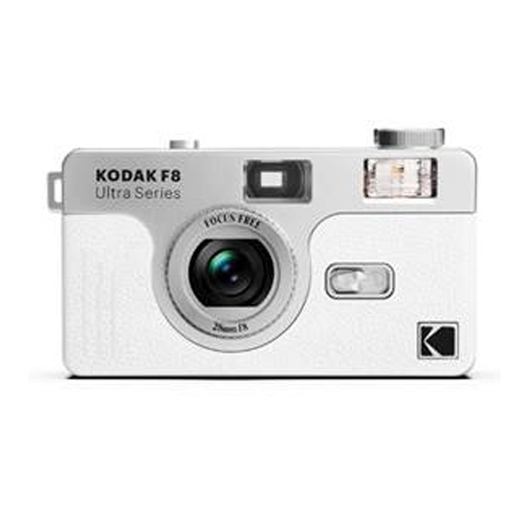 Kodak 35mm Kamera F8 white analoge Kompaktkamera