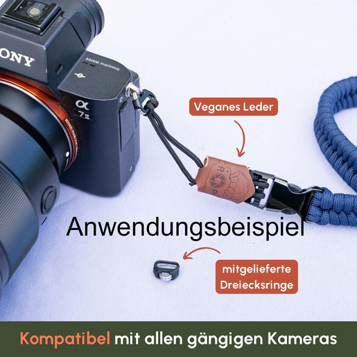 C-Rope Claw Paracord Kamera navy blue 30cm