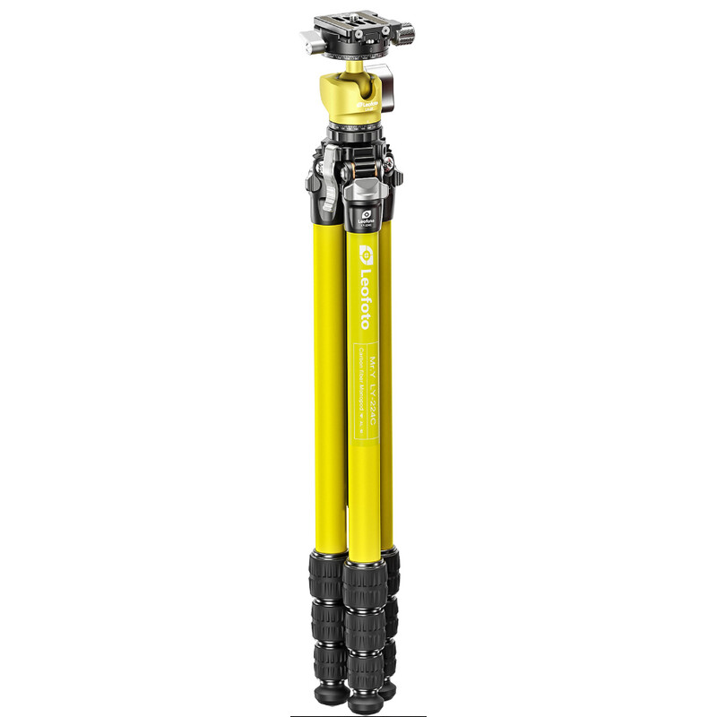 Carbon-Dreibeinstativ LY-224C Mr.Y + Balhead LH-25 R Yellow