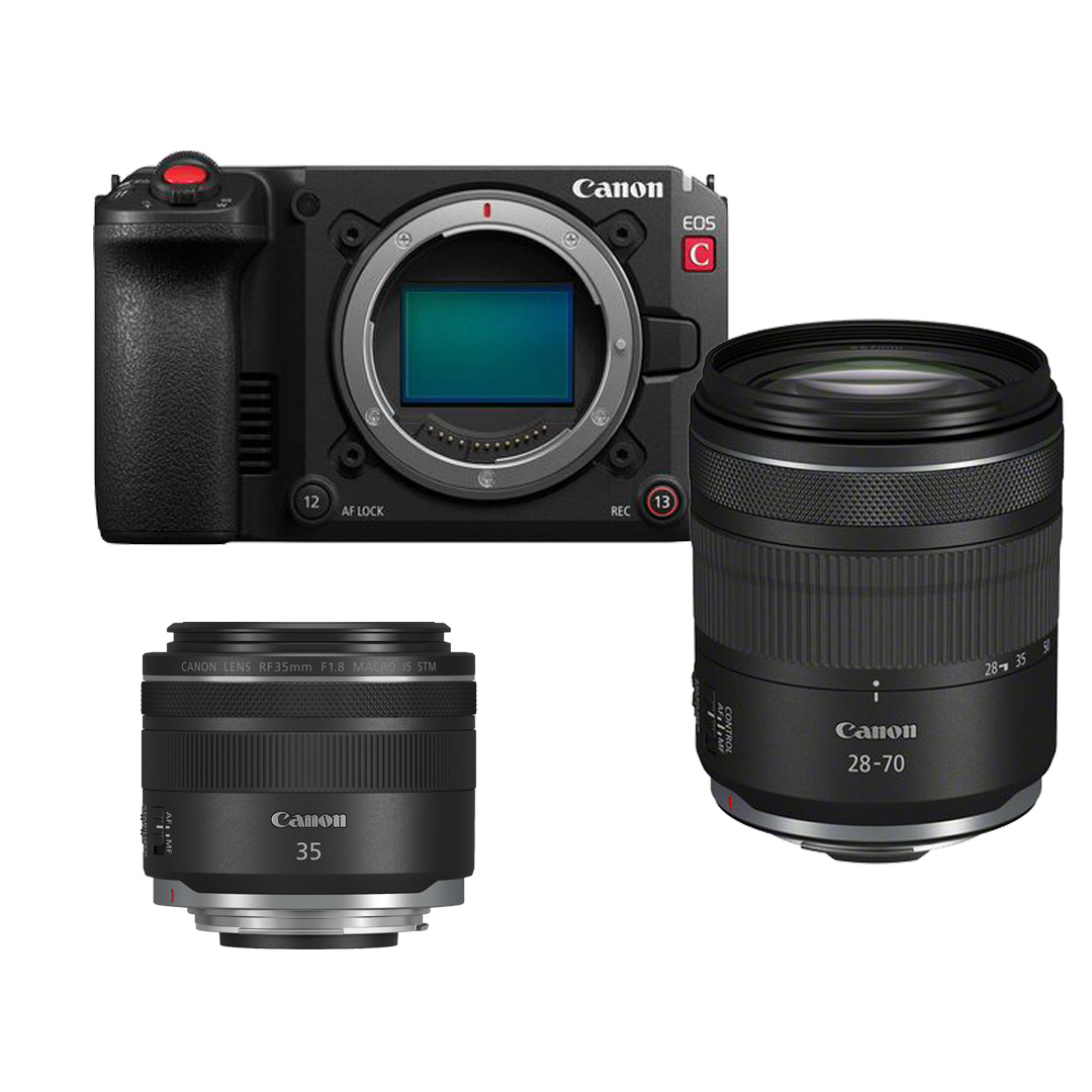 Canon EOS C50 + RF 28-70 2.8 + RF 35mm 1.8 Bundle