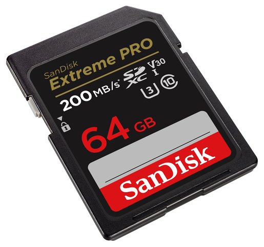 SanDisk 64GB SD Card Extreme Pro