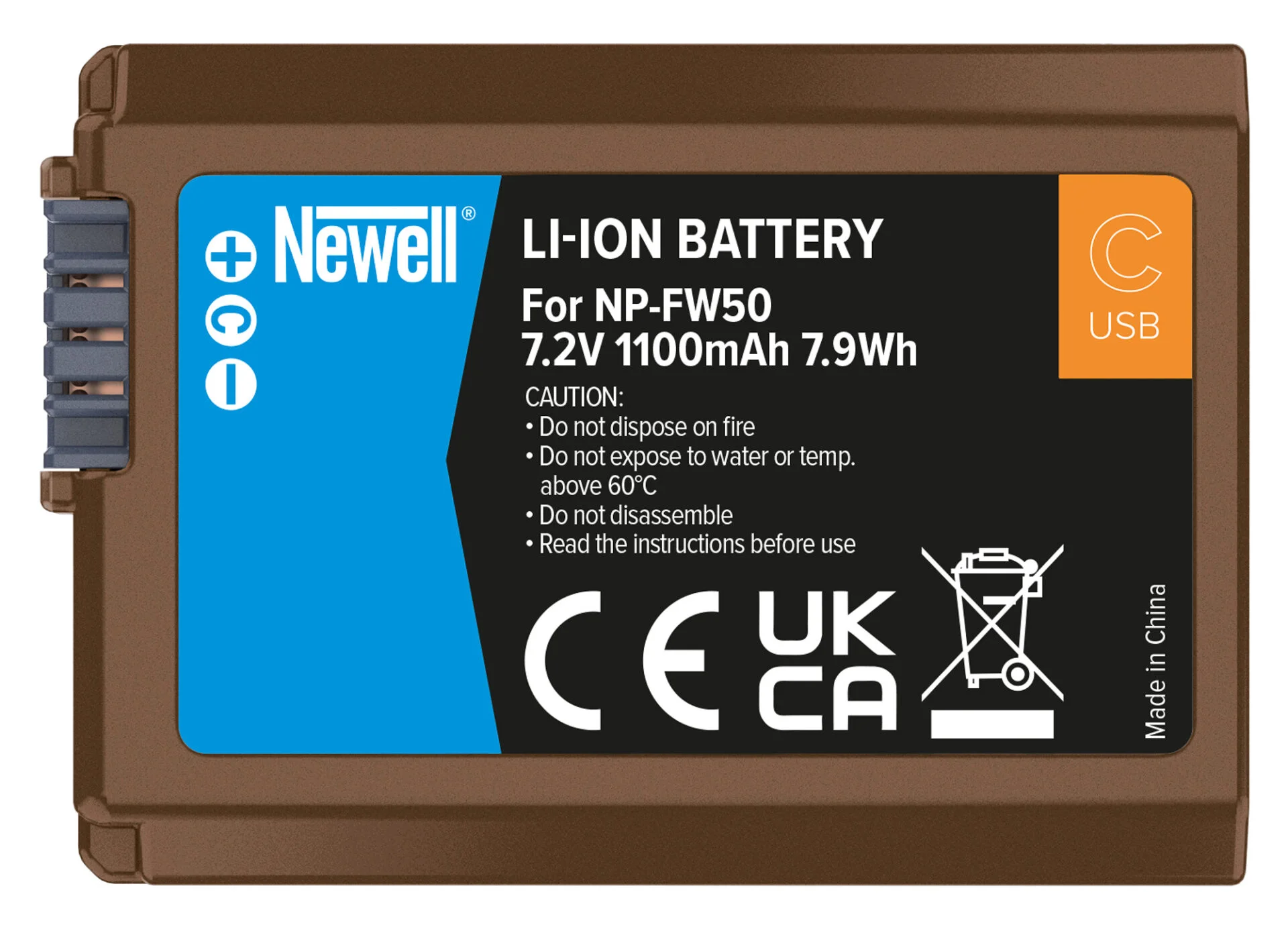 Newell Akku NP-FW50 für Sony USB-C