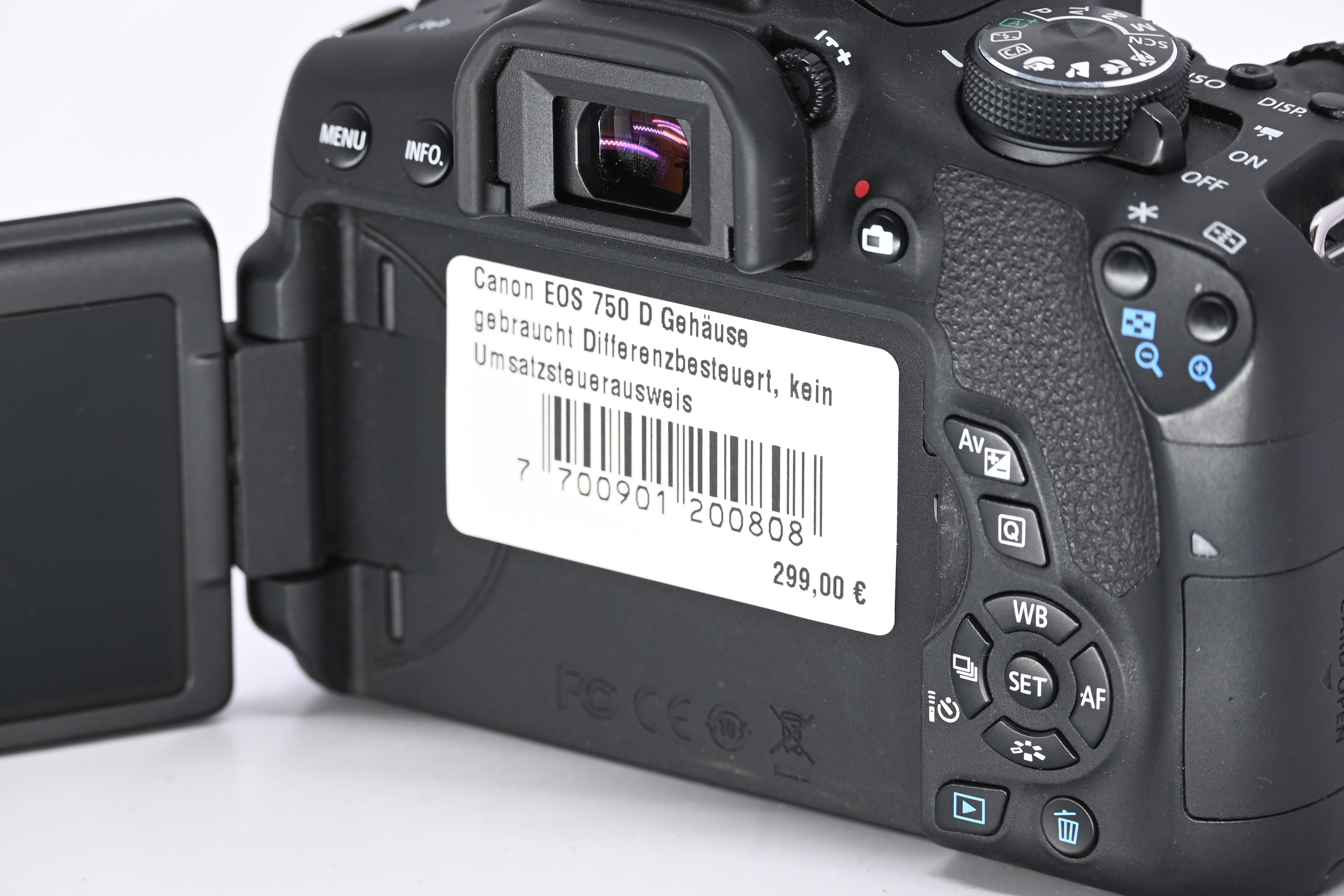 Canon EOS 750 D Gehäuse gebraucht