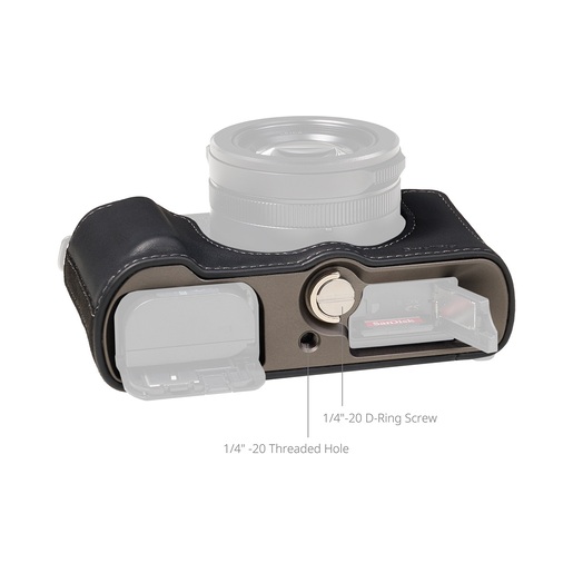 SmallRig 5698 Leder-Halbschale schwarz - Lumix L10