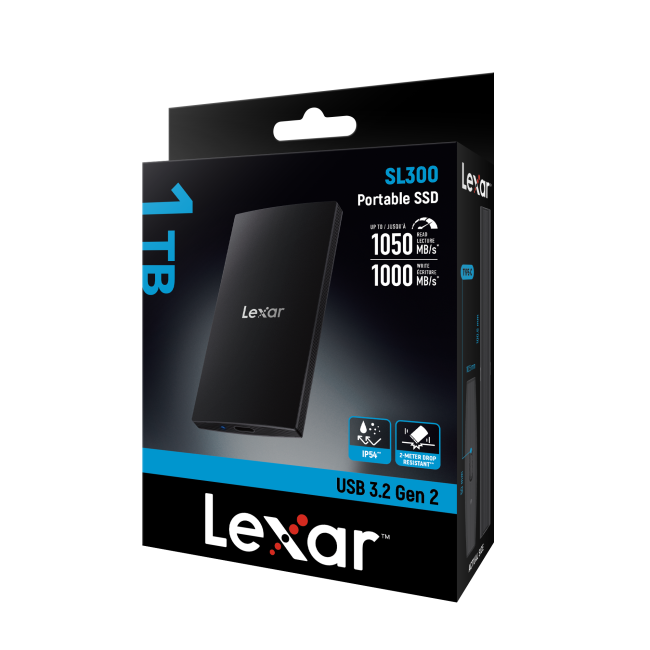 Lexar SL300 Portable SSD 1TB USB 3.2 Gen2
