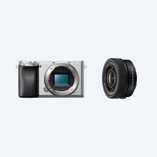 Sony Alpha 6100A + 16-50mm OSS II Kit silber