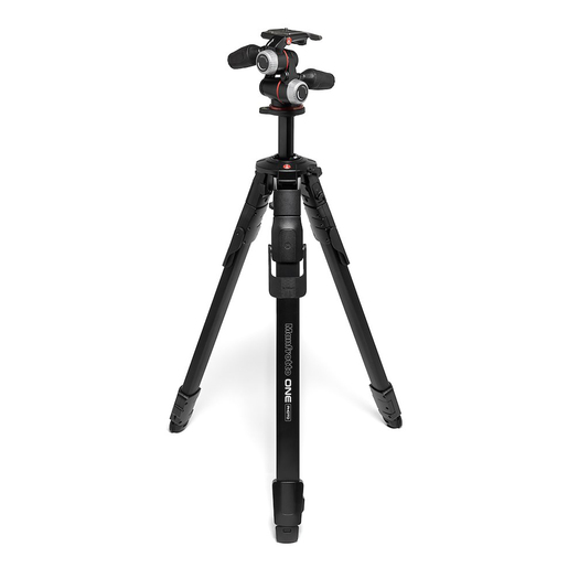 Manfrotto One MKONEPA-3W Photo Alu Stativ mit XPRO 3-Wege-Neiger