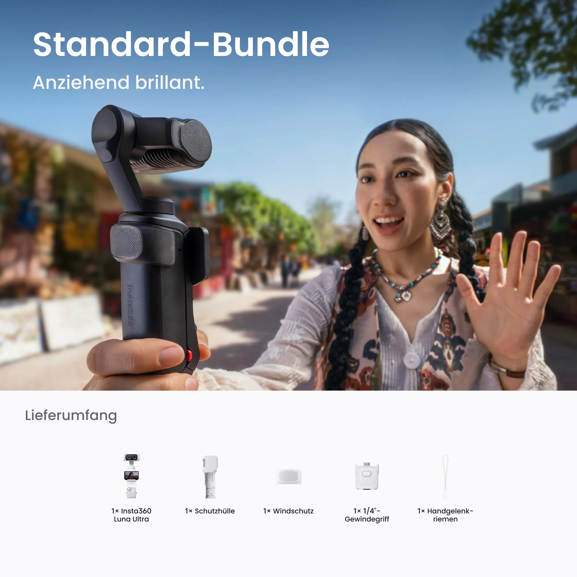 Insta360 Luna Ultra Standard Combo weiß