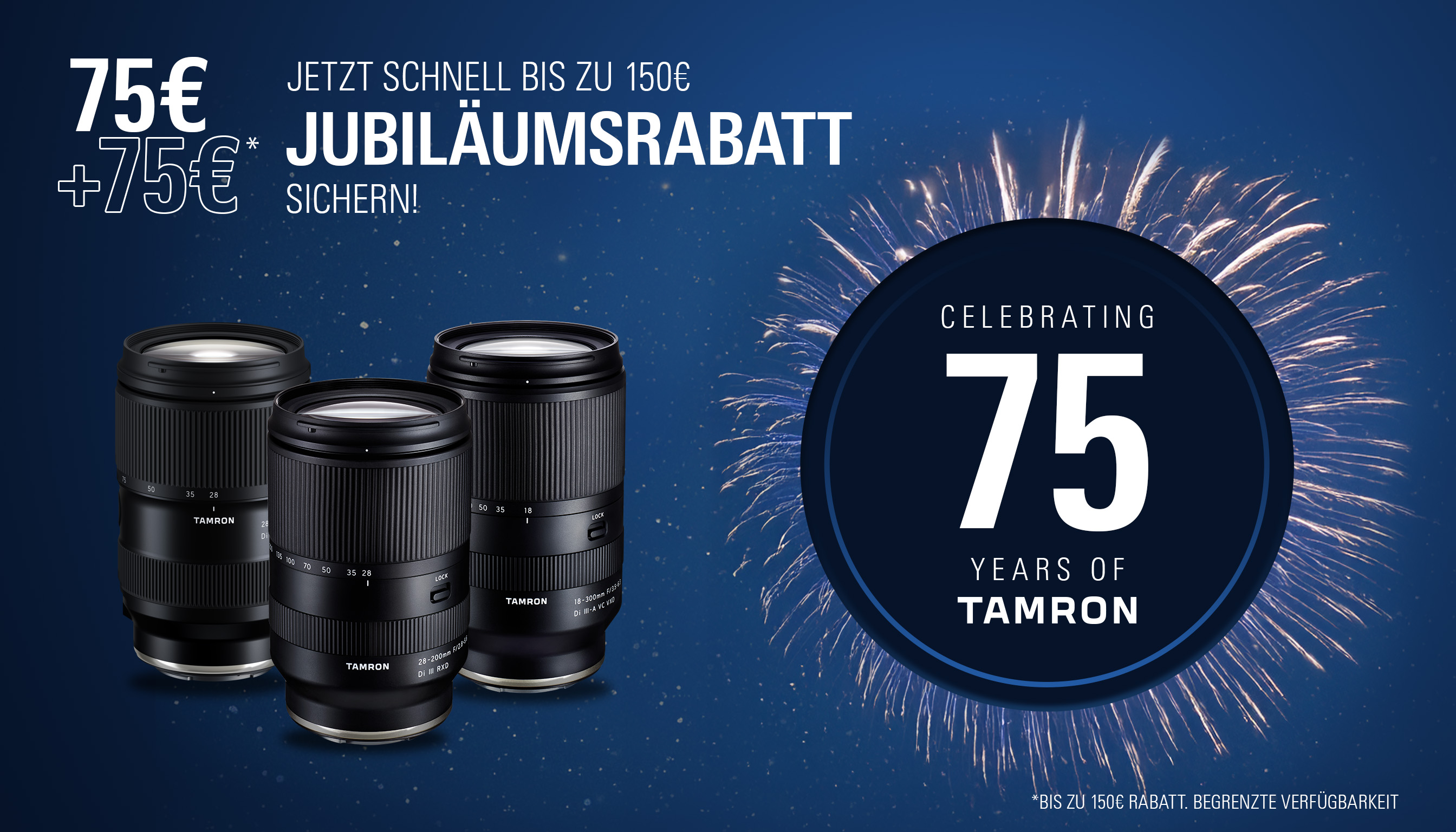 Tamron 75 Jahr Aktion Tamron75JahrSofortrabatt