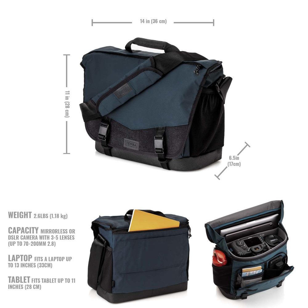 Tenba DNA 13 DSLR Messenger blau