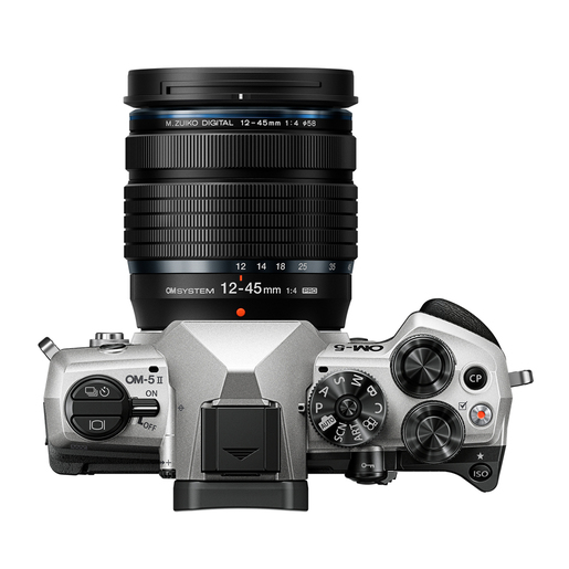 OM SYSTEM OM-5 II + 12-45mm PRO silber Kamerakit