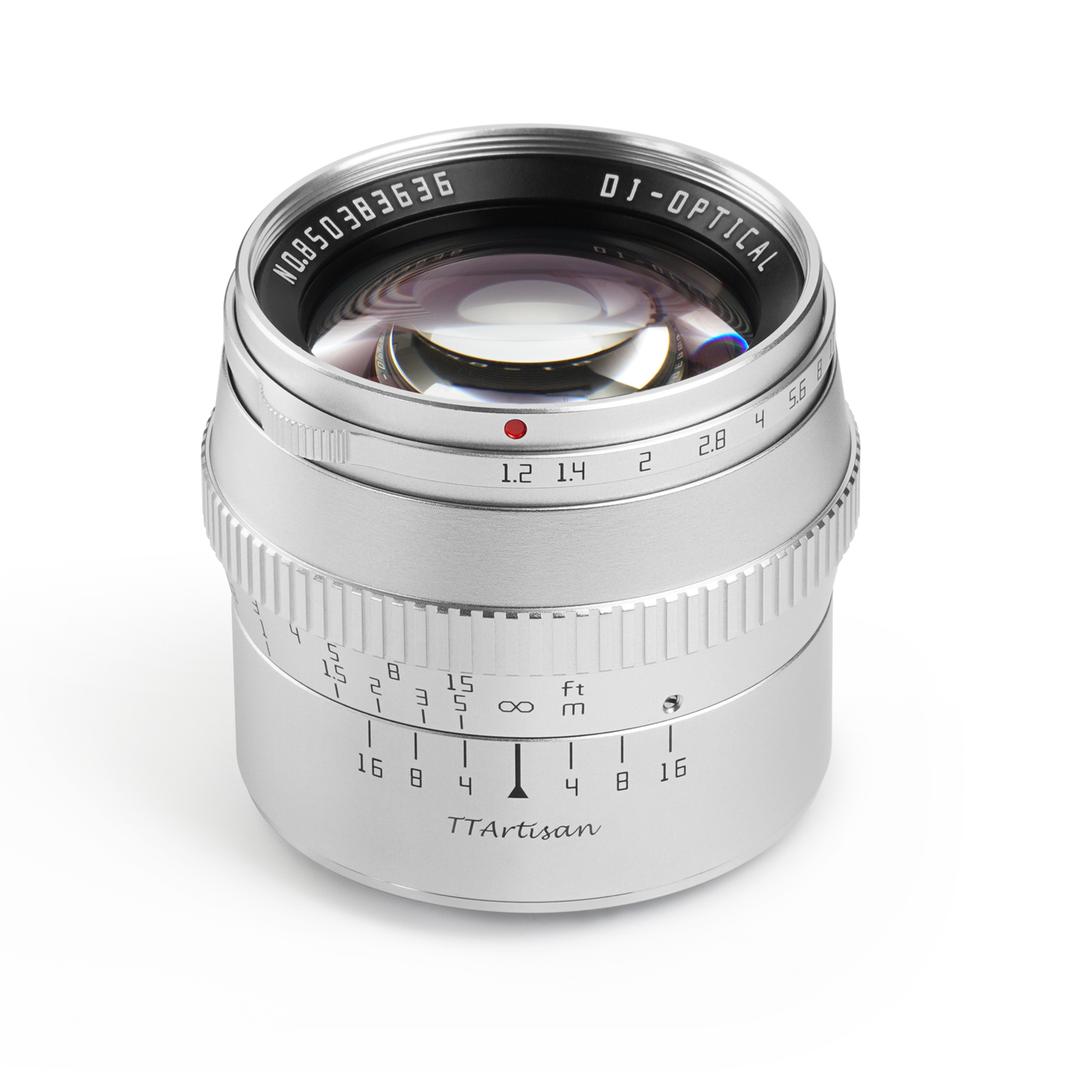TTARTISAN 50mm f/1,2 - Sony E, silber (APS-C)