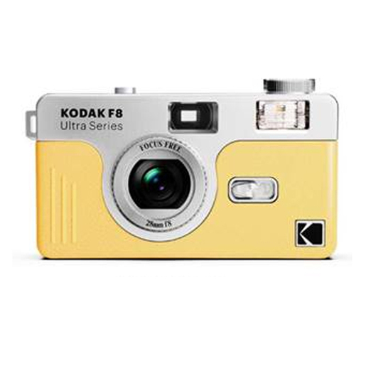 Kodak 35mm Kamera F8 light yellow analog